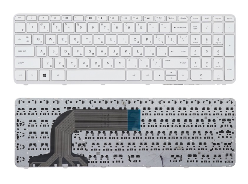 Клавиатура для HP Pavilion 17-e, 17Z-E, 17-n белая